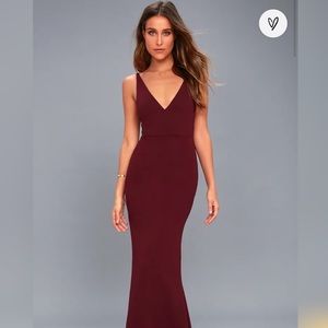 Lulus maroon Maxi Dress